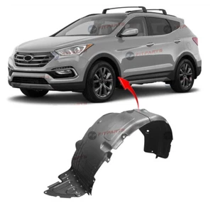 Front Left Driver Side Fender Liner For 2017-2018 Hyundai Santa Fe HY1248171 - Picture 1 of 7