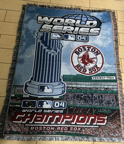 Boston Red Sox  Woven Tapestry Throw Blanket 56" X 42" Cover
