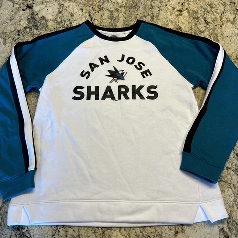 Women’s San Jose Sharks NHL Branded Pullover Sweater Size Medium NWOT Cover