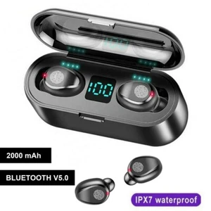 Waterproof Bluetooth 5.0 Earbuds for Iphone Samsung Android Wireless Earphone - Picture 1 of 12