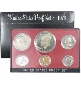 1973 Clad Proof Set U.S. Mint Original Government Packaging OGP - Picture 1 of 3