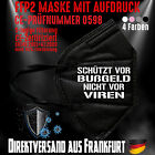 FFP2 Maske Atemschutzmaske Mundschutz Nasenmaske Schtzt vor Bugeld 4 Farben