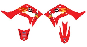 KIT DE CALCOMANÍAS GRÁFICAS HONDA WOODY GRAPHICS CRF110 2019 2024 MX CALCOMANÍAS PEGATINAS - Imagen 1 de 3