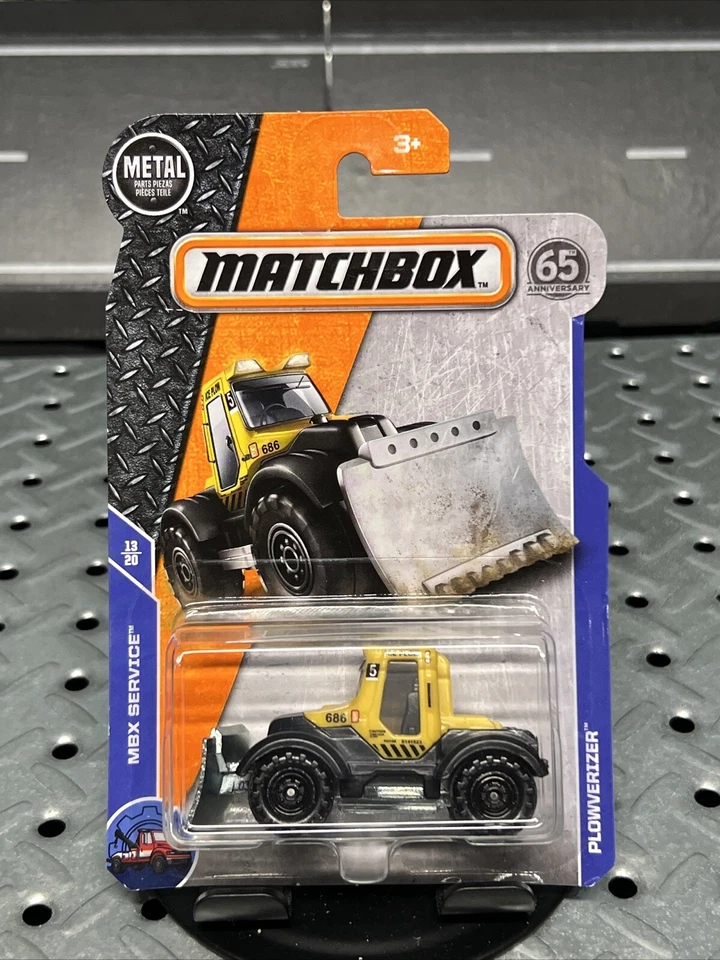 Matchbox #51 Plowverizer™ 2018 (arado tractor) amarillo | negro | arado | nuevo en paquete Foto 1 de 4