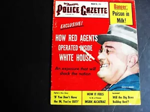 THE NATIONAL POLICE GAZETTE Vol. CLIX No. 3, March 1954 Magazine. - Picture 1 of 14