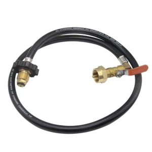 POL Propane Refill Adapter Hose 39" Extension Hose with ON/Off Control Valve ... - Picture 1 of 5