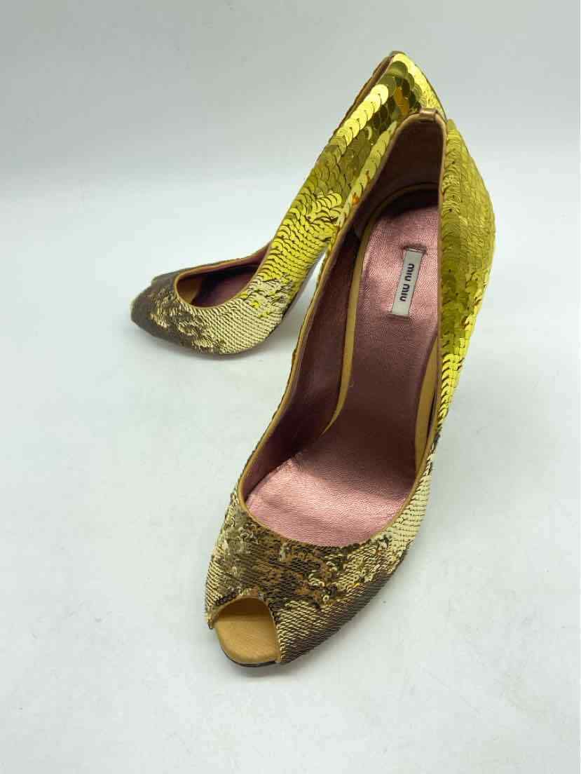 Gold Heels Miu Miu for sale | eBay Gold Heels Miu Miu for sale | eBay