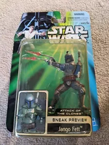 STAR WARS ATAQUE DE LOS CLONES ADELANTO JANGO FETT MIP ENVÍO GRATUITO A EE. UU. - Imagen 1 de 1