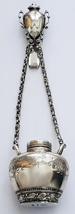 ANTIK 1800 XX GROSSES STERLINGSILBER CHATELAINE KENDALL & JENKINS GROSSES PARFÜM - Bild 1 von 4
