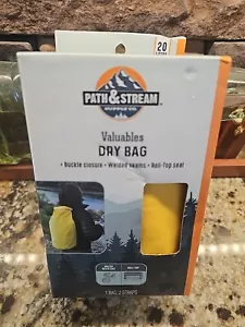 Yellow Dry Bag Roll Top Path & and Stream Blank No Logo Located in USA - Picture 1 of 4