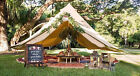 4 Season Double Door Bell Tent 5M Thicken Cotton Canvas Glamping Safari Yurts