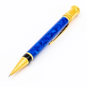 Parker Duofold Lapis Blue Marble Dreh-Bleistift Blau Marmoriert 0,7mm Vintage - Bild 1 von 5