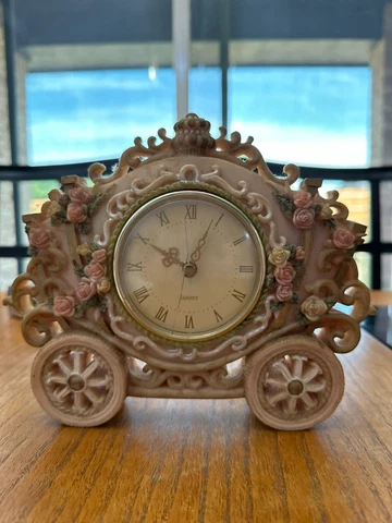 Vintage Rose Carriage Clock Cover