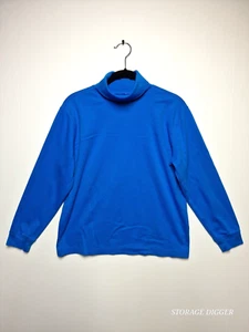 L.L. Bean Shirt Kinder XL 18 royalblau Baumwolle Rollkragen Langarm Pullover - Bild 1 von 16