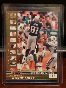 2008 Stadium Club Football Karte Randy Moss Photographer's Proof Gold #7/50  - Bild 1 von 2