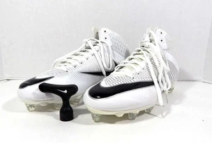 2016 Nike Vapor Speed Midtop Steelers Wht/Blk Football Cleats Size 11 847630-110 - Picture 1 of 6