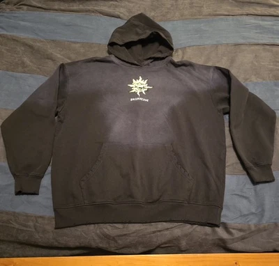 Primitive "Burnt Sun" size XL Heavyweight Fleece Hoodie Black. - Image 1 of 4