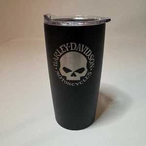 Harley-Davidson Core Willie G Skull Stainless Steel Travel Mug, Black HDX-98618 - Picture 1 of 7