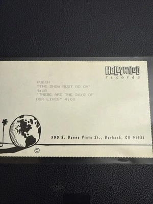 QUEEN The Show Must Go On Hollywood Records Music Video Promo U-Matic Tape 1992 - Image 1 of 3