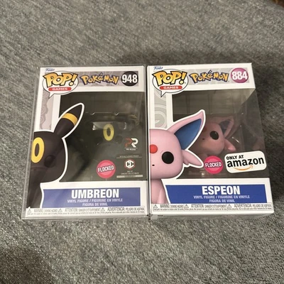 Funko Pop Vinilo Flocado Exclusivo Espeon #884 Y Umbreon #948 Foto 1 de 4