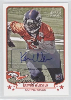 2013 Topps Magic Auto Kayvon Webster #10 Rookie Auto RC - Image 1 of 2