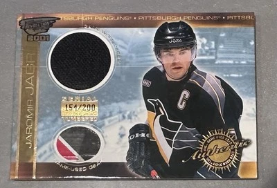 Jaromir Jagr 2001 Revolutions Game Use Gear (9) card 154/200. Jersey/stick Combo - Image 1 of 2