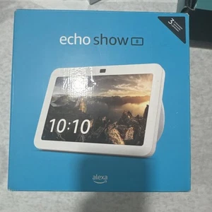 Amazon Echo Show 8 (3rd Generation 2023 Release) Smart Display, Glacier White - Picture 1 of 2