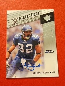 ๐2009 UPPER DECK SP XFACTOR RC JORDAN KENT AUTO SIGNED #X-JK SEATTLE SEAHAWKS - Picture 1 of 2
