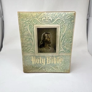 De colección Hertel 1965 Santa Biblia Versión King James Letra Roja Edición Cinta Azul - Imagen 1 de 9