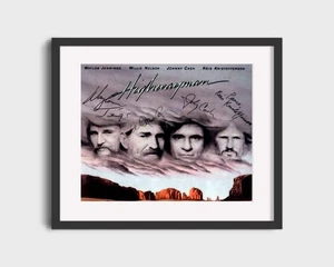 Music Autograph Photo - The Highwaymen - Legends Riding the Clouds - Picture 1 of 7