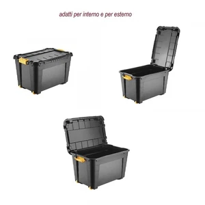box porta attrezzi ruote contenitore baule garage cassa officina camion utensili - Foto 1 di 16