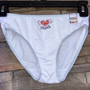 Mudd Girl Vintage XL 16 Sparkly Heart Cotton Brief Panty Underwear - Picture 1 of 3