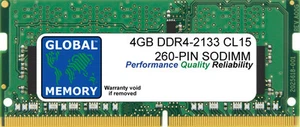4GB DDR4 2133MHz PC4-17000 260-PIN SODIMM MEMORY RAM FOR LAPTOPS/NOTEBOOKS - Picture 1 of 1