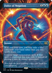 [1x] Force of Negation - Borderless Near Mint, English Double Masters 2022 Extra - Picture 1 of 1