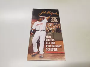 RS20 Boston Red Sox 2007 MLB Baseball Tasche Zeitplan - vorläufige Ausgabe - Kapuze - Bild 1 von 2