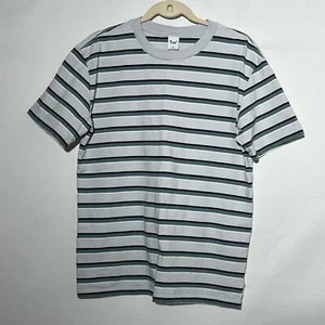 Aritzia Tna Oversize Striped Crewneck Tee Womens Size XS Blue Street Casual  - Picture 1 of 7