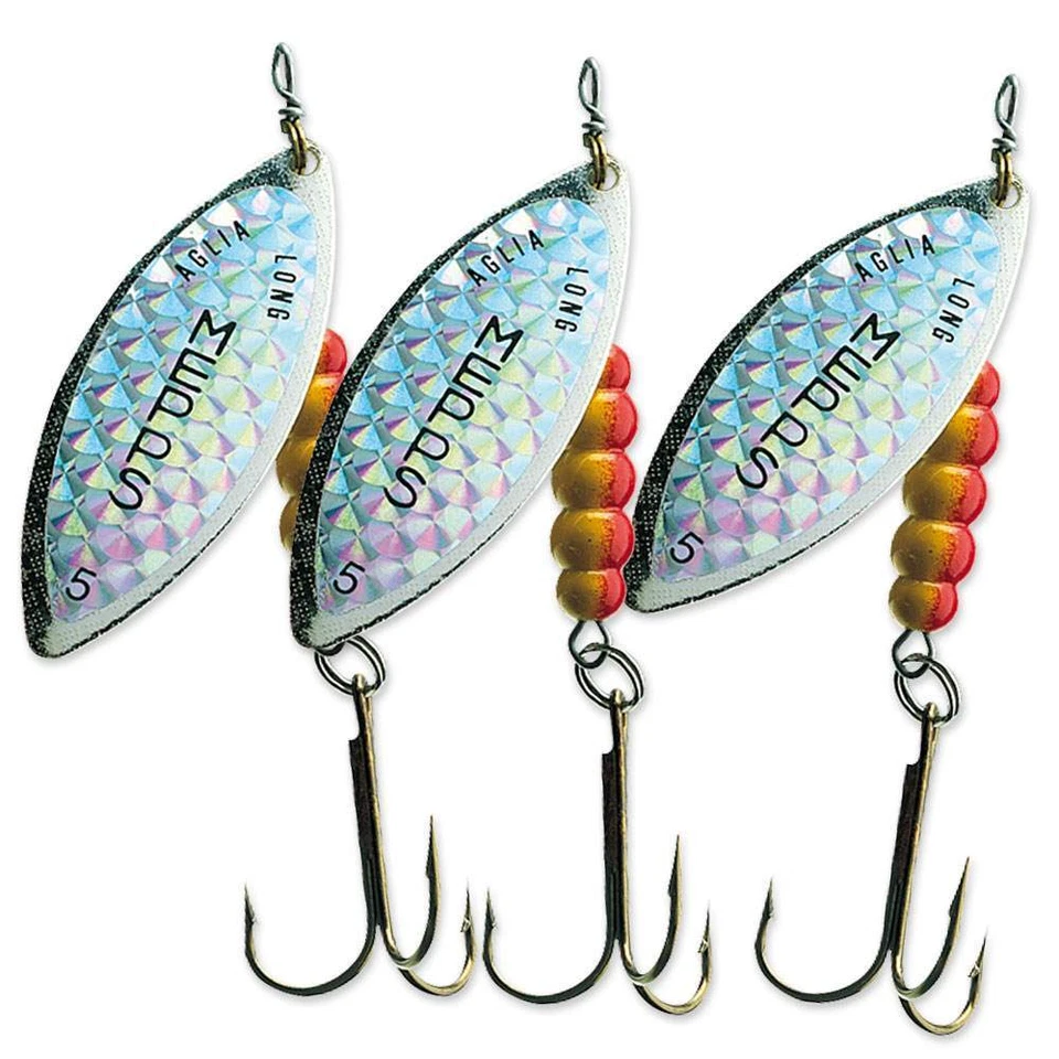 Mepps Aglia Longue Rainbow Spinner - 3er Pack - silber/silber - versch. Größen - Bild 1 von 1