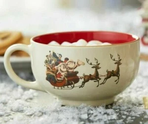 NEW Disney Parks Santa Mickey and Minnie Mouse Sleigh Reindeer Holiday Cup Mug - Picture 1 of 12
