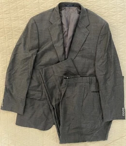 JOSEPH ABBOUD Made in USA Loro Piana Wool Suit in Everyday Gray Size 42 R - Picture 1 of 13