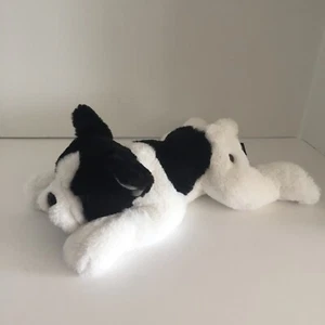 FAO Schwartz French Bulldog Plush Toy Dog 2020 Black and White AS IS - Picture 1 of 19