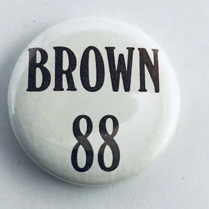 Vintage Class Of 1988 Brown University Graduation Pin Button Tin Pinback Rare - Bild 1 von 5