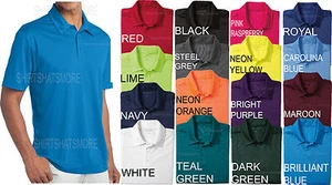 Mens BIG & TALL Polo Moisture Wicking Dri Fit LT, XLT, 2XLT, 3XLT, 4XLT NEW - Picture 1 of 5