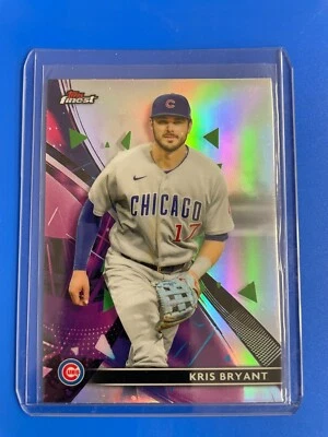 2021 Topps Finest Refractor Kris Bryant #34 Cubs {27C4} - Image 1 of 2
