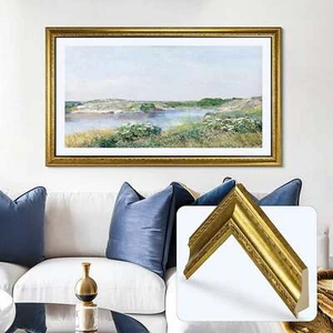 Verzierter Goldrahmen für Samsung The Frame TV TV 32, 43, 50, 55, 65, 75, 85 - Bild 1 von 10