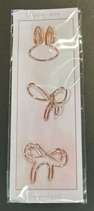 Lindo nuevo juego de clips simplemente dorados - Imagen 1 de 1