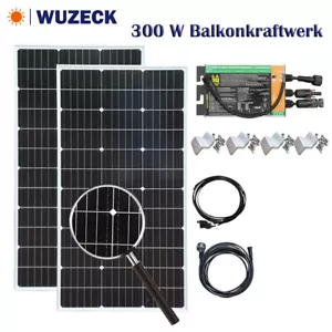 300 Watt /200W Photovoltaik Solarmodul Glass Solarpanel Balkonkraftwerk Mono PV - Bild 1 von 12