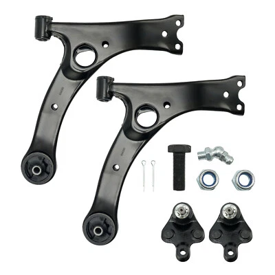 Para 2009-2012 2013 Toyota Corolla 4 peças conjunto de juntas esféricas braços de controle inferiores dianteiros - Imagem 1 de 4