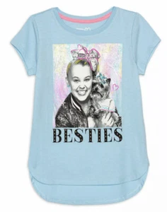 JoJo Siwa Blue Short Sleeved Tshirt Nickelodeon Besties Bow Large 10/12 - Picture 1 of 1