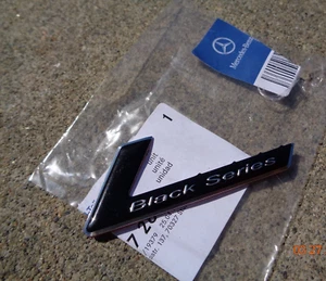 Mercedes-Benz W204 W220 W210 W208 C63 BLACK SERIES BADGE C55 SL55 S550 S63 E63 - Picture 1 of 4