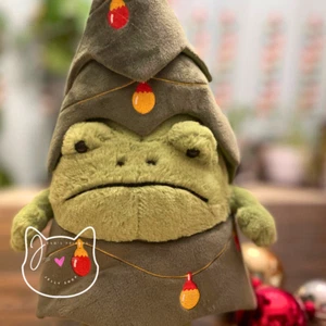 Jellycat CHRISTMAS TREE RICKY RAIN FROG New RARE Soft Plush Christmas Green NWT - Picture 1 of 9